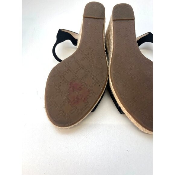 Vionic Womens Ariel Wedge Sandal Black Size 10M Suede Leather - Picture 13 of 15